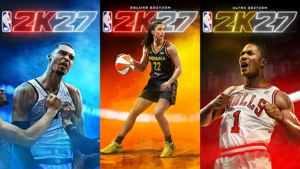 NBA 2K27’nin Kapak Yıldızları Victor Wembanyama, Caitlin Clark ve Derrick Rose